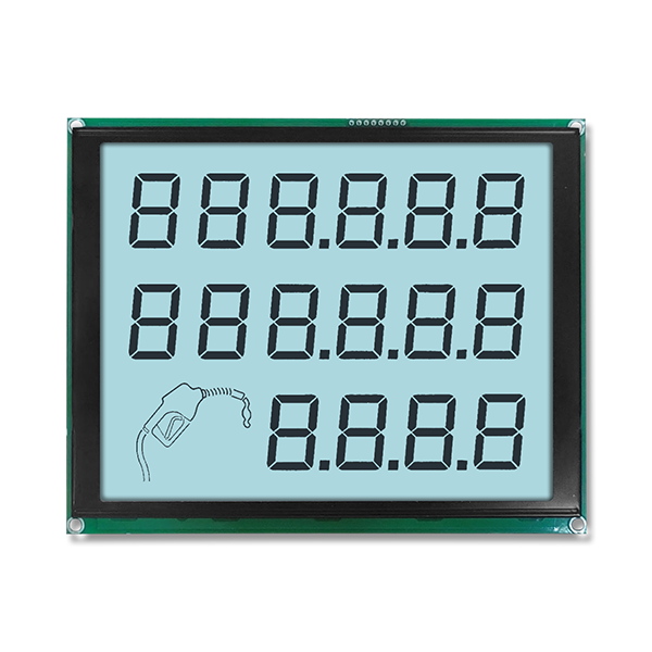 16-stellige LCD-Anzeige f&uuml;r Kraftstoffzapfs&auml;ulen