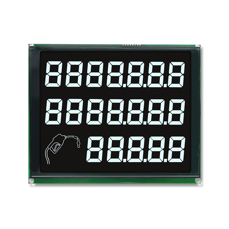 7+7+5-stellige LCD-Anzeige f&uuml;r Kraftstoffzapfs&auml;ulen