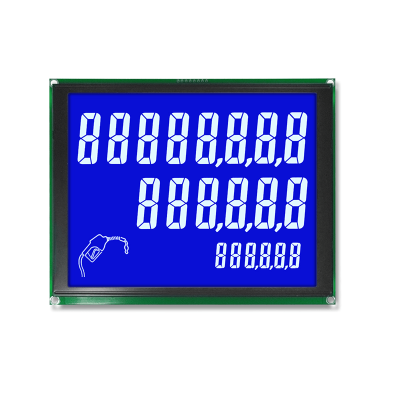 LCD-Anzeige f&uuml;r Zapfs&auml;ulen (8+6+6 Stellen, 7-Segment-Anzeige)