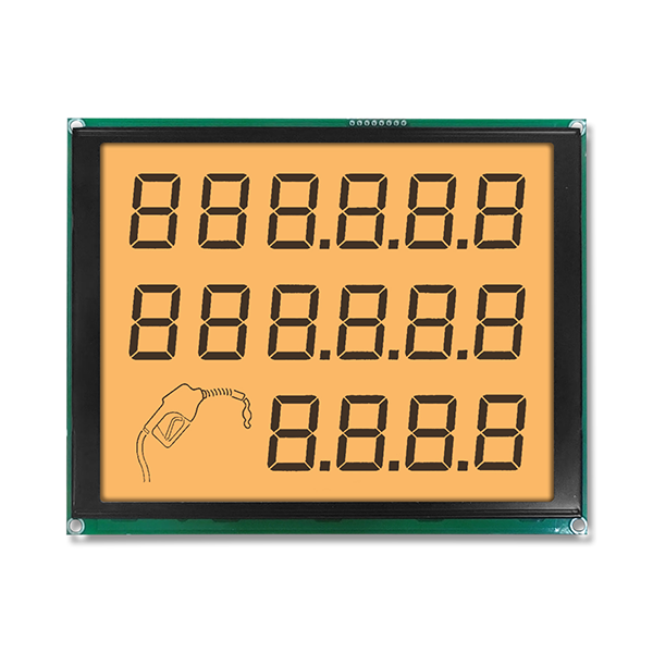 16-stellige LCD-Anzeige f&uuml;r Kraftstoffzapfs&auml;ulen